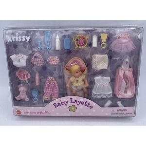 1999 Krissy Baby Layette Barbie, NRFB, 26572 Mint Box Gift Set Sealed